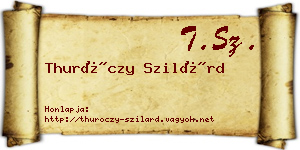Thuróczy Szilárd névjegykártya