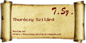 Thuróczy Szilárd névjegykártya